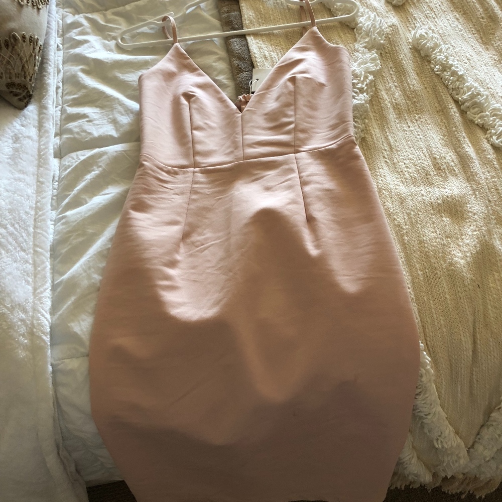 LF Blush Bodycon Below-the-Knees Dress